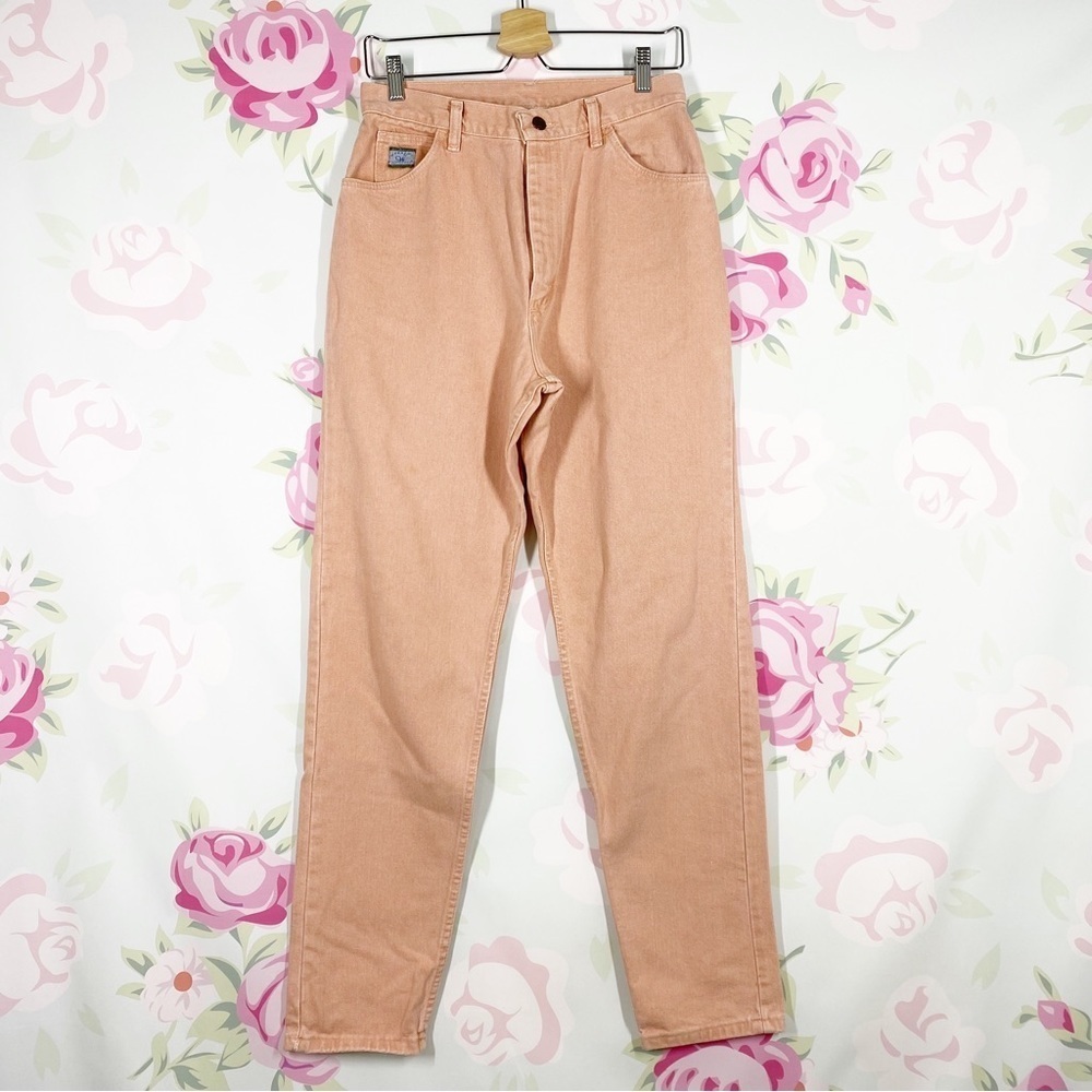 Vintage Wrangler Peach High Waist Mom Denim Jeans 10